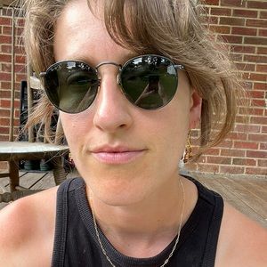 Vintage Round Raybans Black